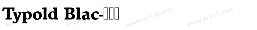 Typold Blac字体转换